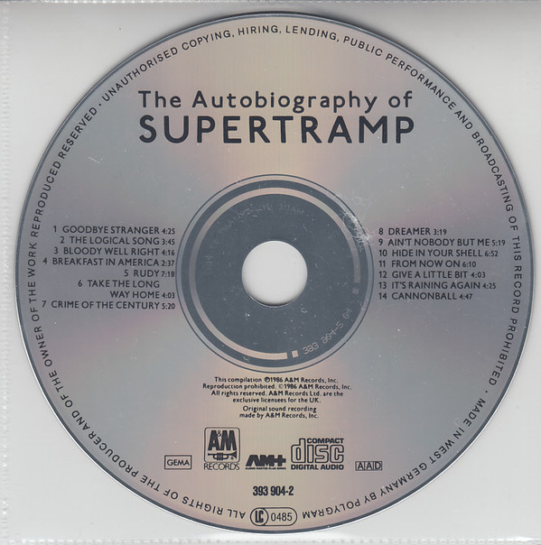Supertramp  The Autobiography Of Supertramp : CD
